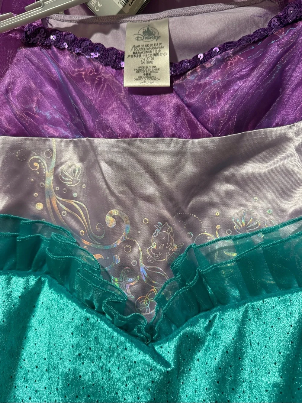 Ariel Costume Story Set for Kids – The Little Mermaid 5/6